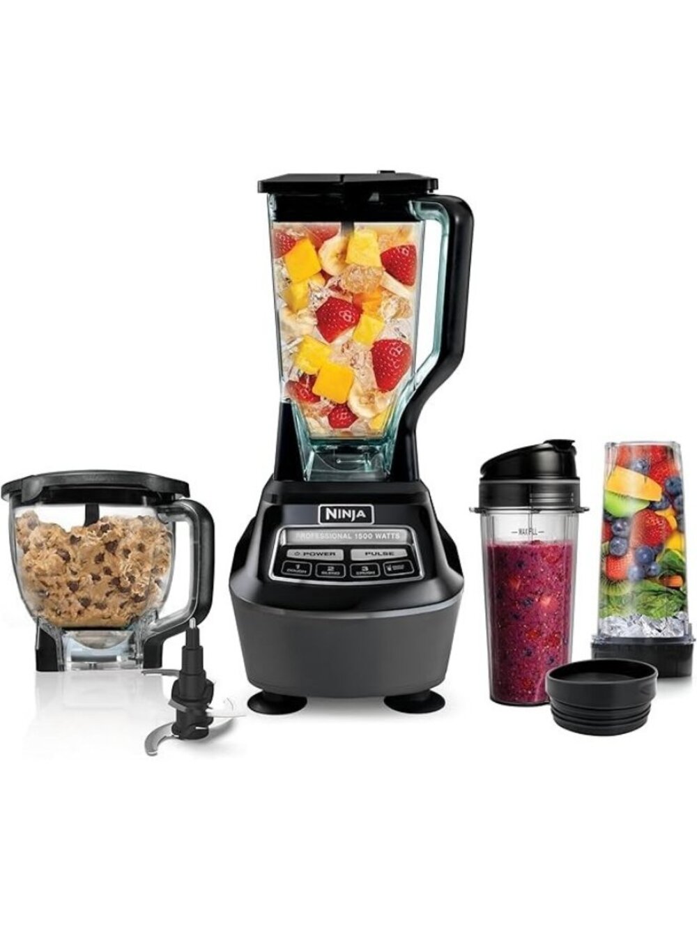 Ninja Mega Kitchen System, 1500W, 72Oz Pitcher, 8-Cup, Black $219